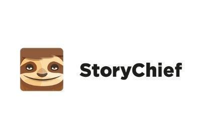 Een Storychief integratie zorgt voor communicatie op al jouw kanalen en dat vanuit één centraal platform. Logo van Storychief